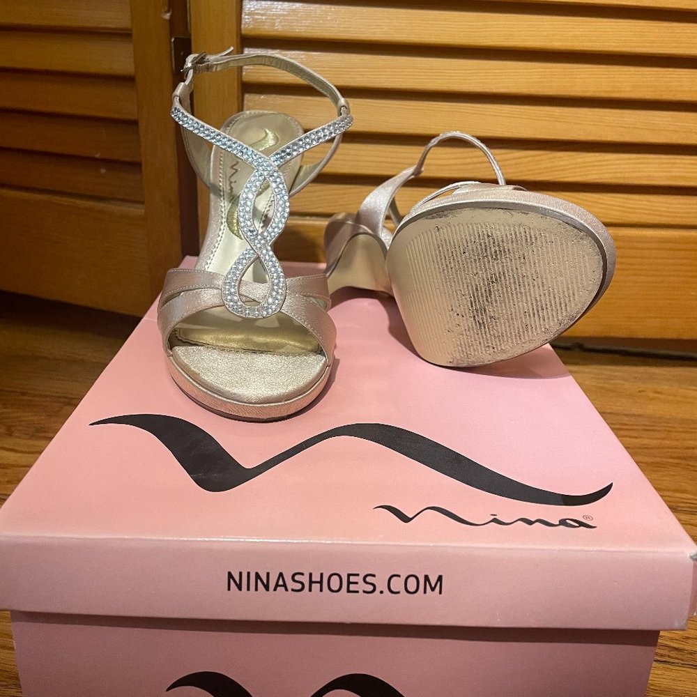 Gold Nina Shoes Size 5
